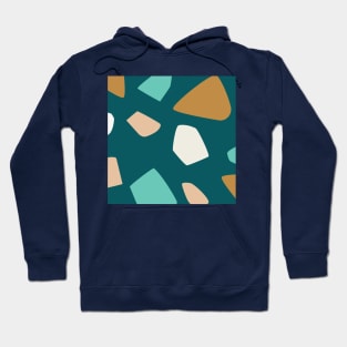 Retro Funky Terrazzo Pattern Hoodie